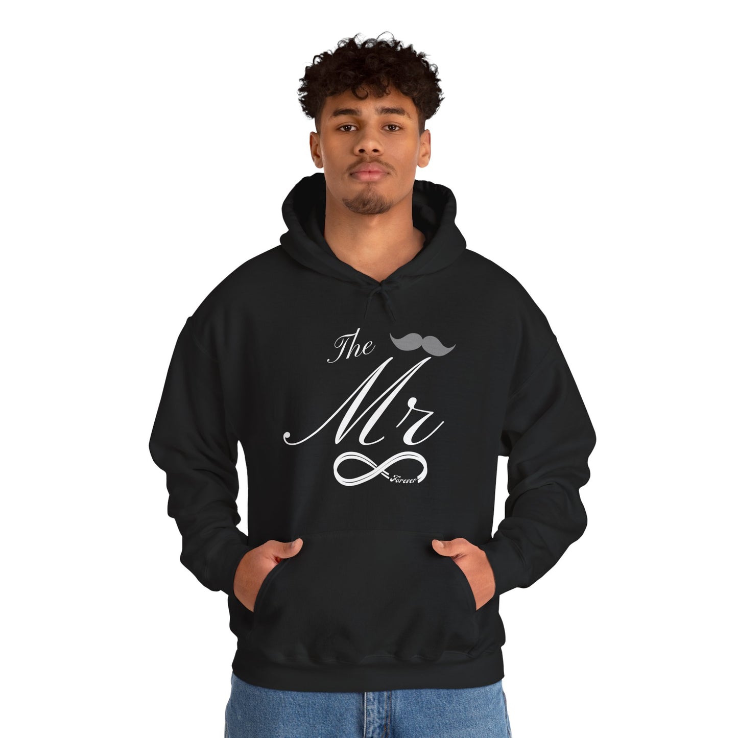 Mr. Hoodie – (male) Mustache Edition Couples matching pullover